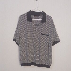 David Taylor Classic Black and White Polo Shirt